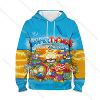 Dzieci Super Zings bluza z kapturem chłopcy dziewczęta Cartoon swetry z nadrukiem 3D dzieci Superzings bluza Harajuku Streetwear wiosna zima 6